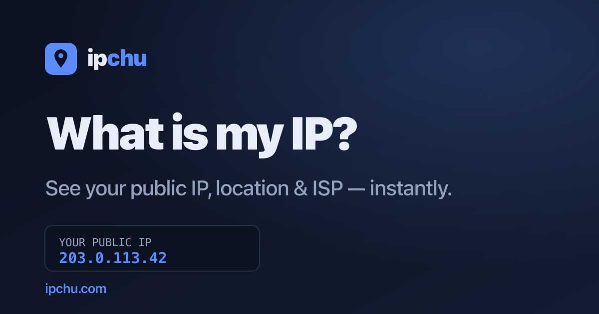 IP geolocation and network intelligence. Fast, clean, no tracking.